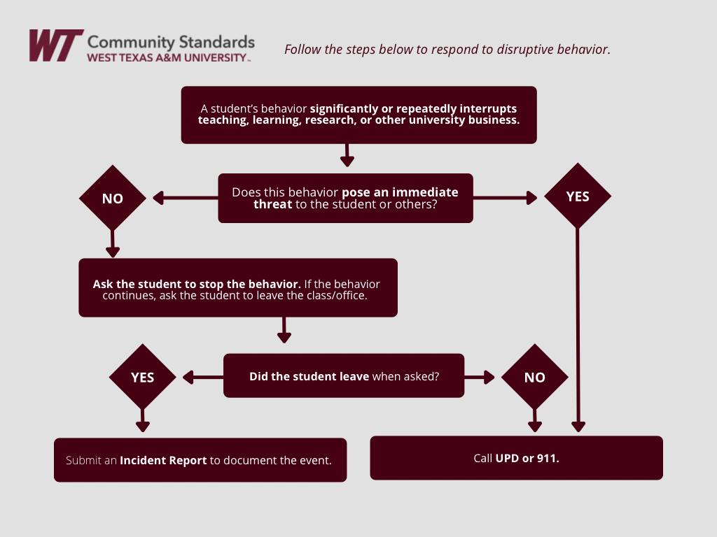 Responding to Disruptive Behavior